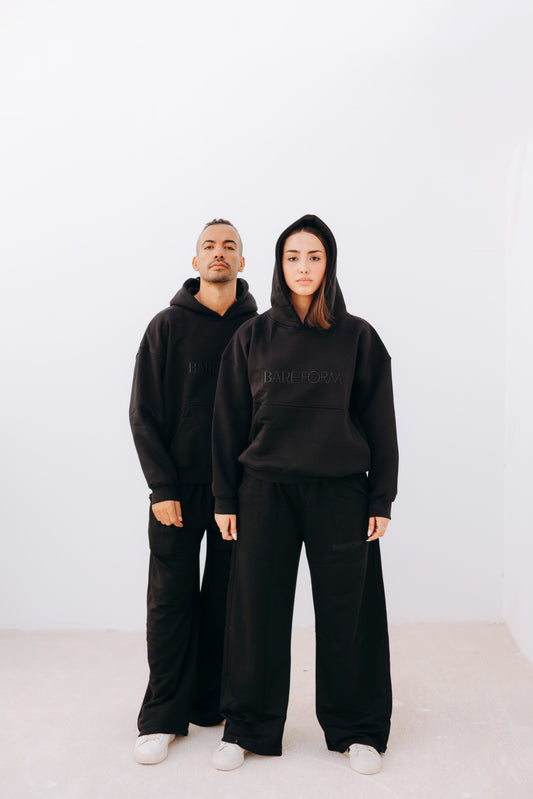 Unisex oversized Black Hoodie
