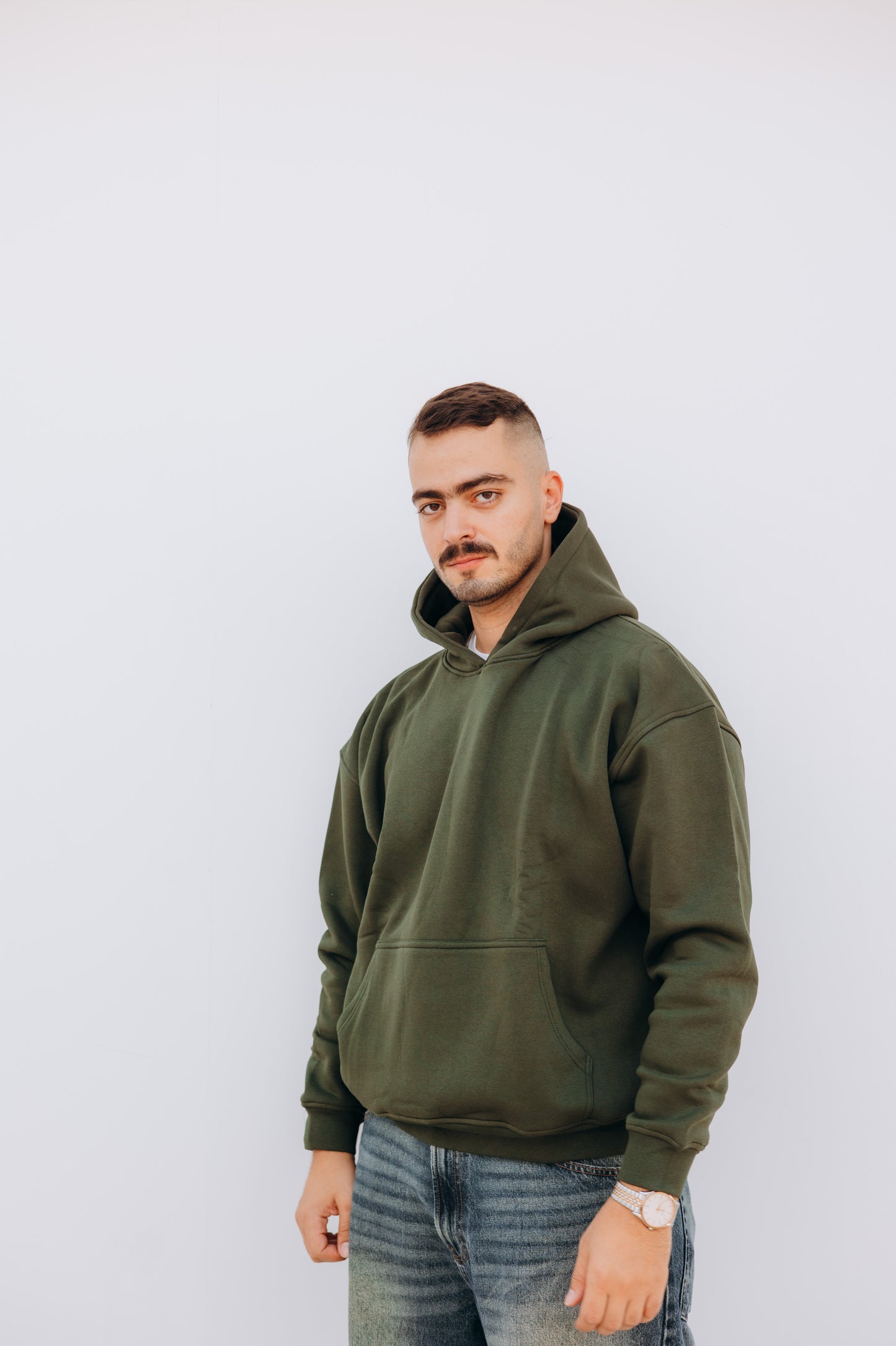 Unisex oversized Olive Hoodie