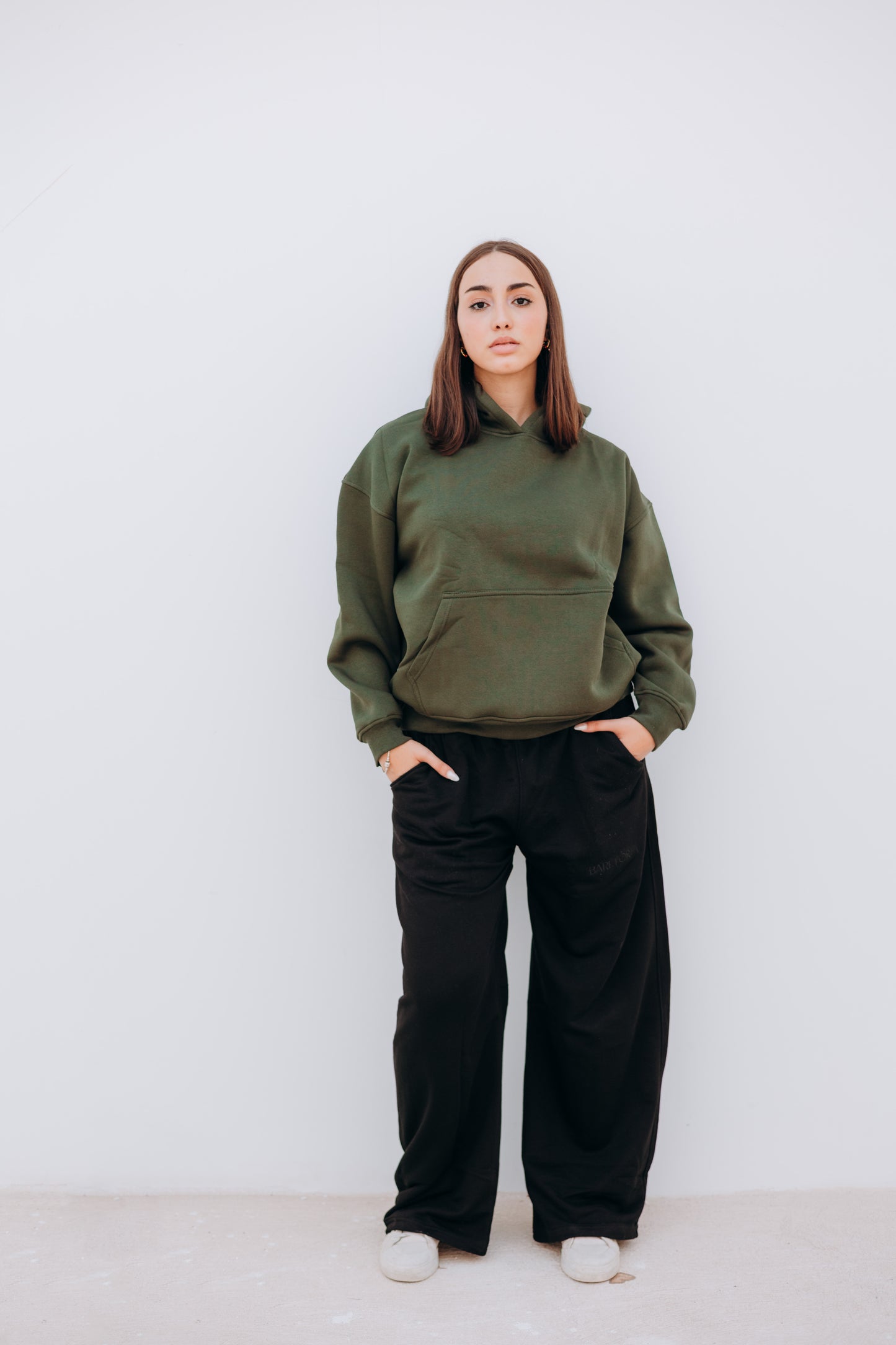 Unisex oversized Olive Hoodie