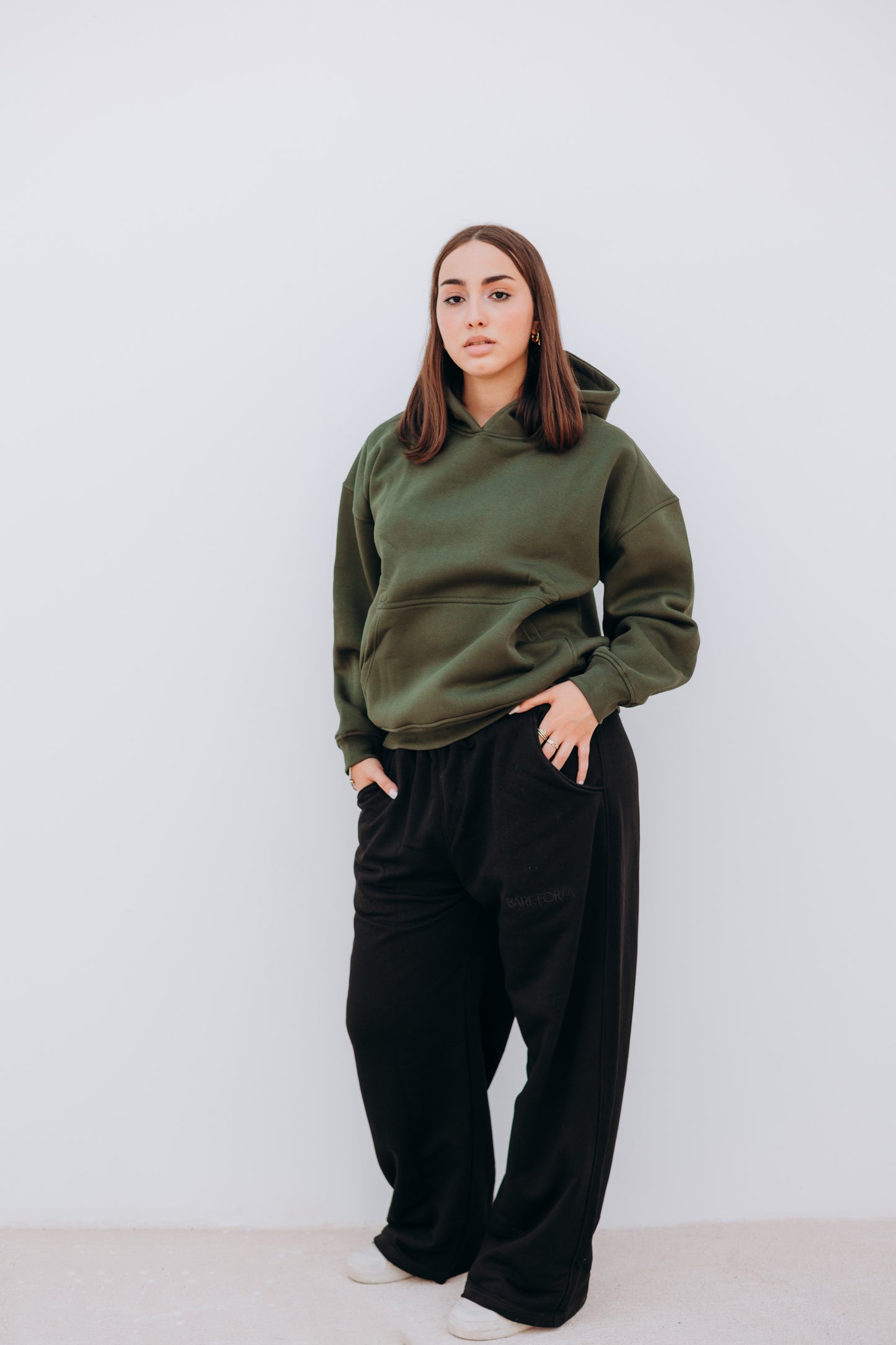 Unisex oversized Olive Hoodie