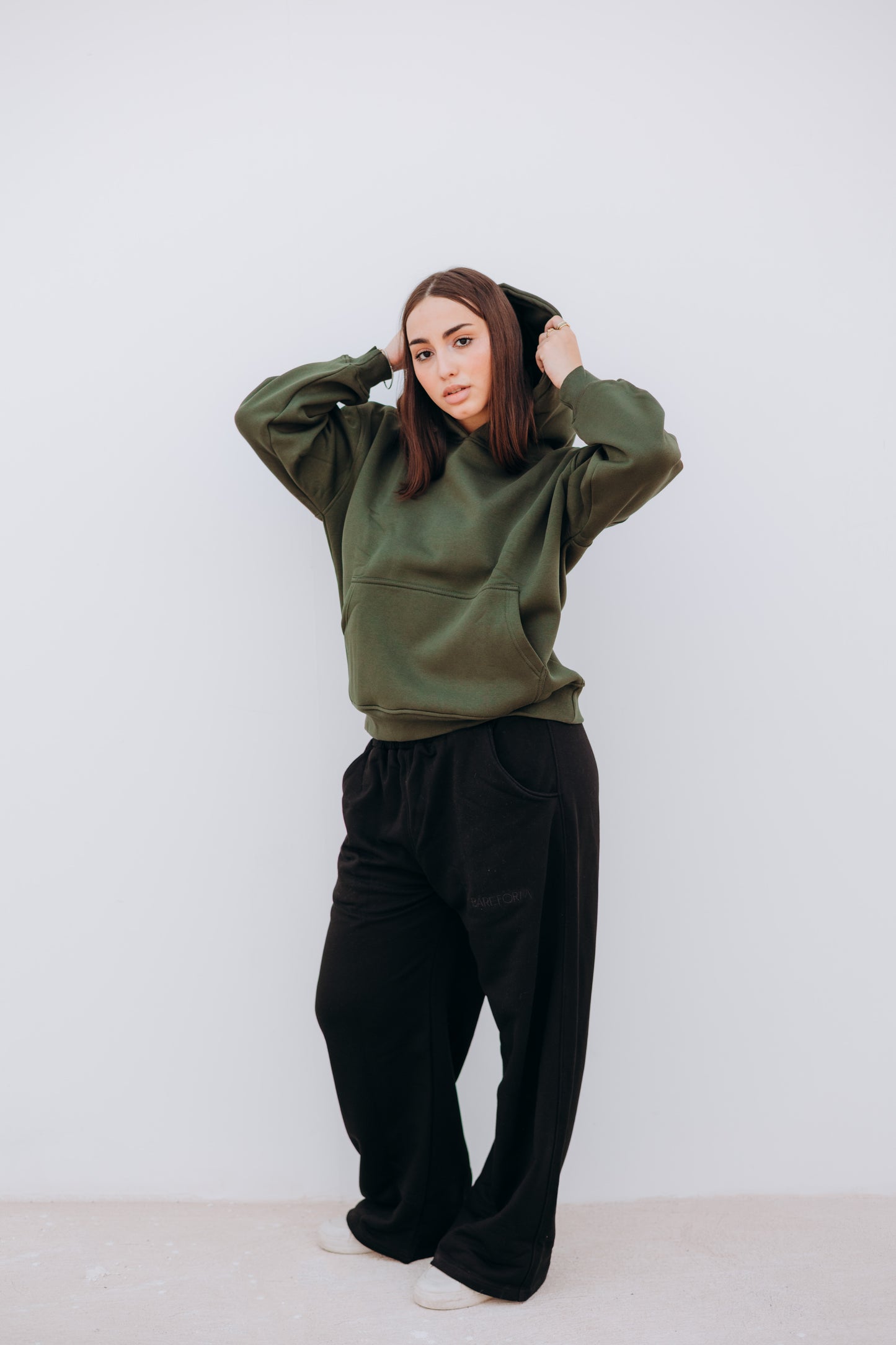 Unisex oversized Olive Hoodie