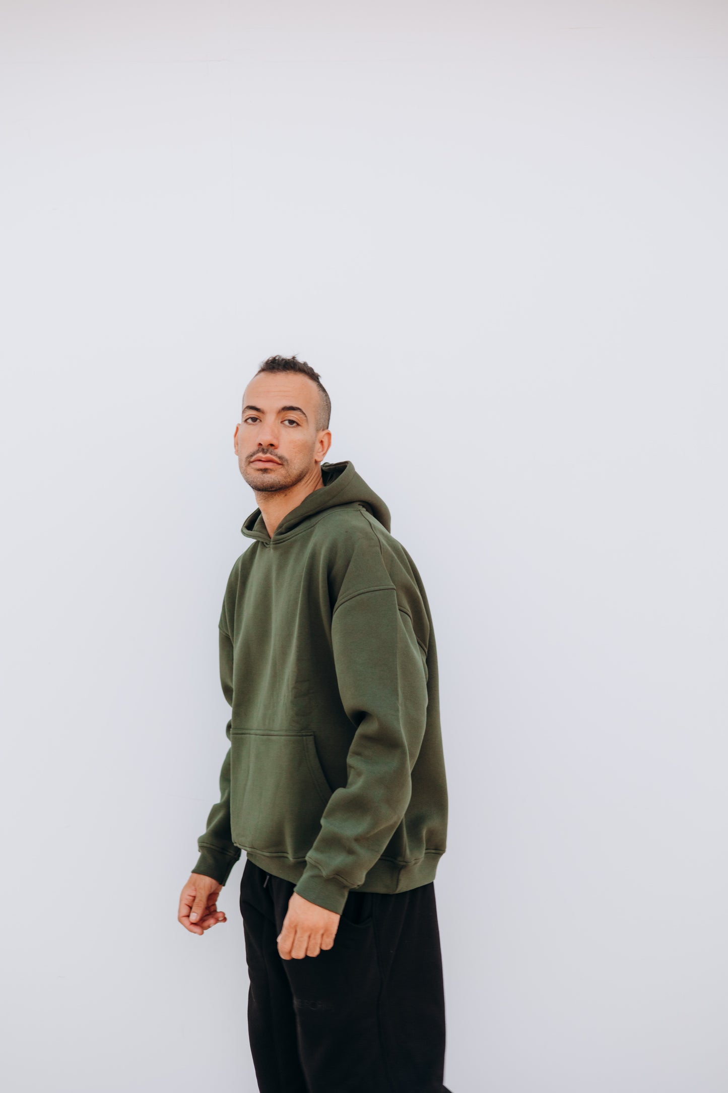 Unisex oversized Olive Hoodie